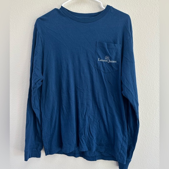 Lauren James navy Long sleeve t shirt small Tied and True Bows - Picture 5 of 5